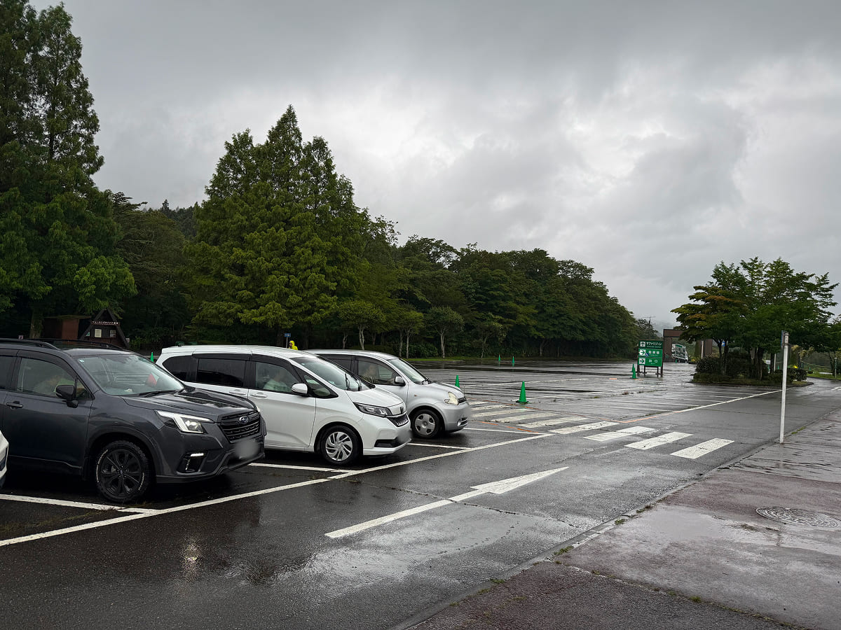 富士サファリパーク ナイトサファリの駐車場