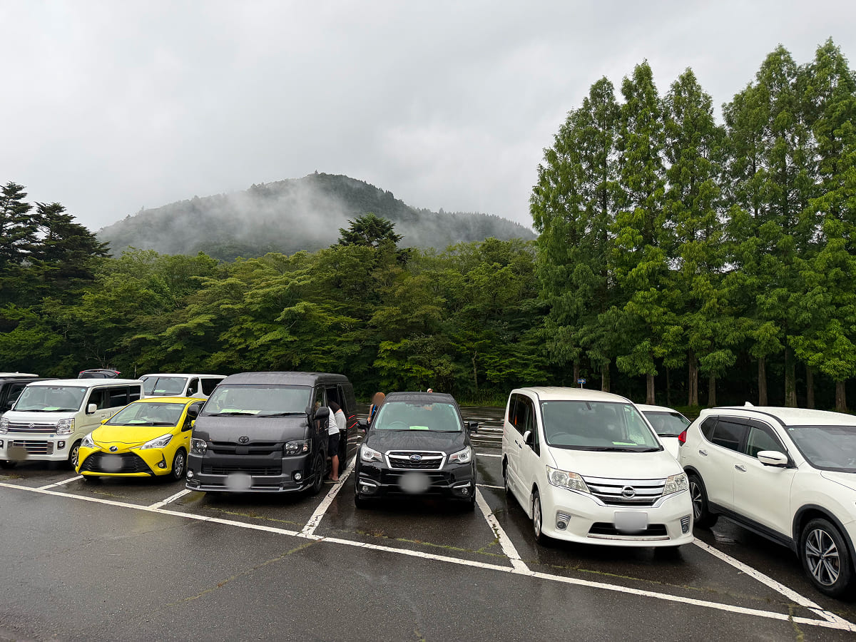 富士サファリパーク 我が家が停めた第1駐車場