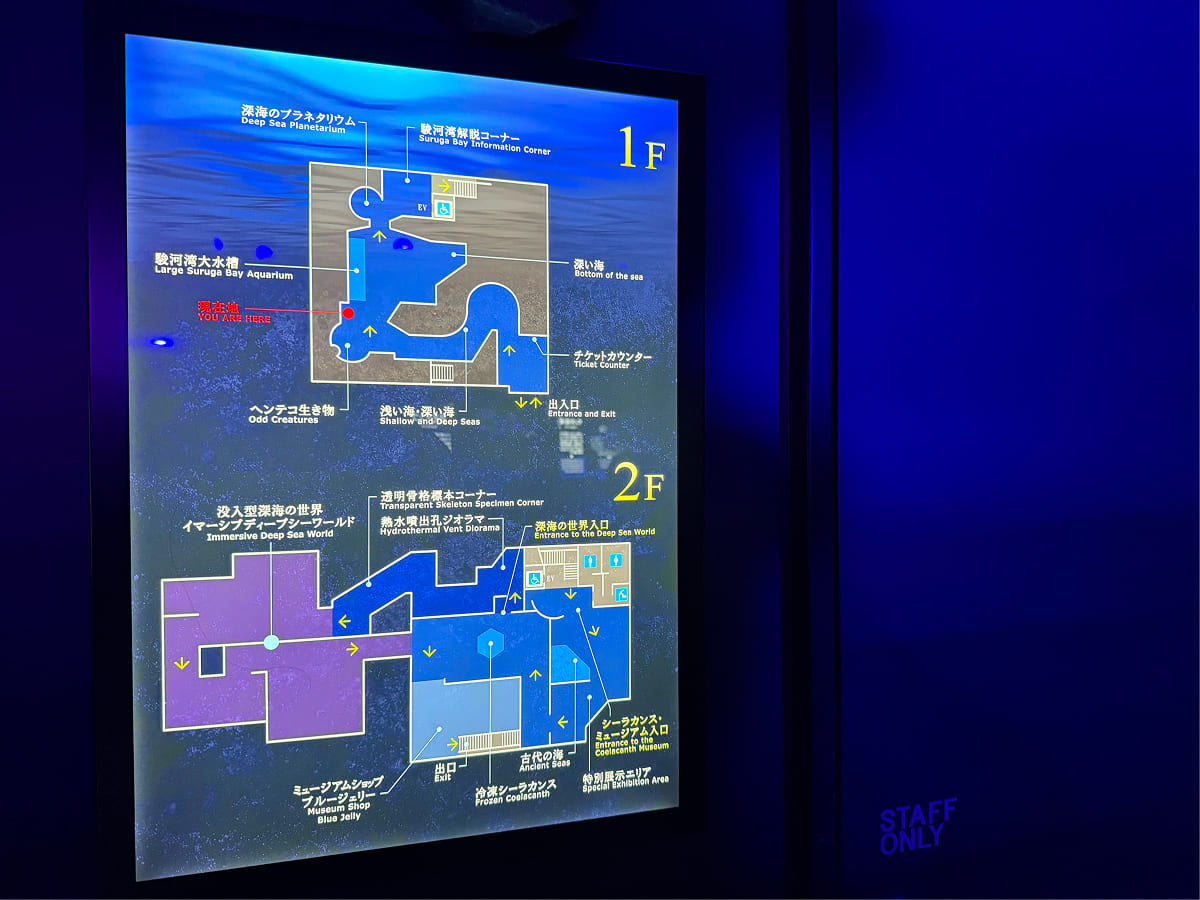 沼津港深海水族館 館内マップ