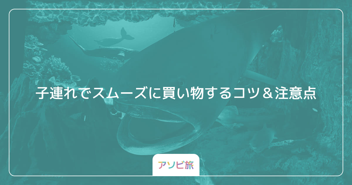 子連れでスムーズに買い物するコツ＆注意点