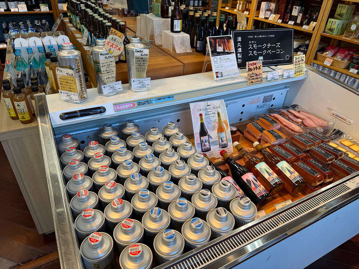 森の駅 旭日丘 FUJIYAMA BAZAARのクラフトビール＆加工品