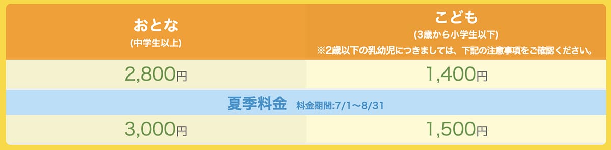 カババス｜料金