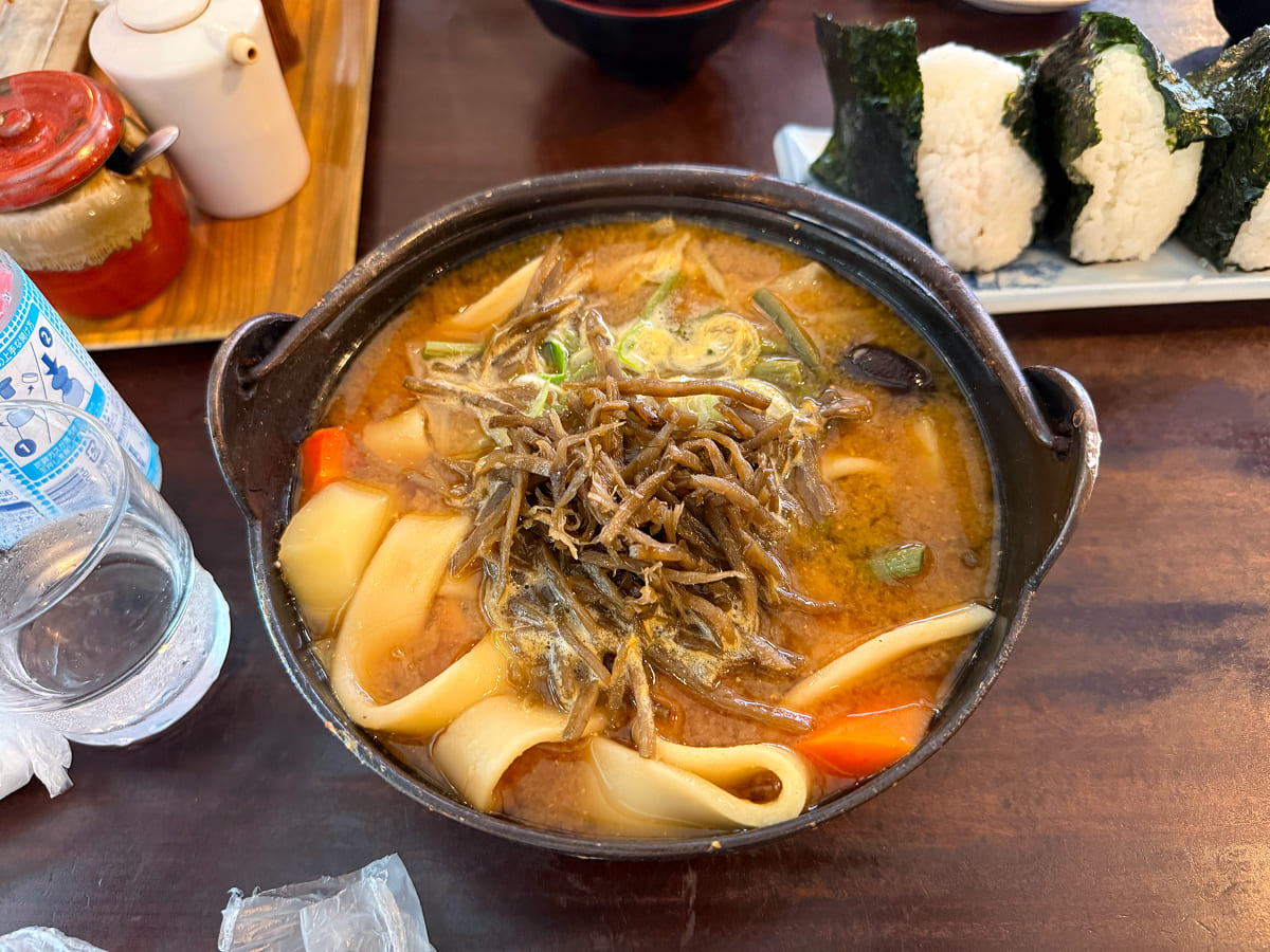 甲州ほうとう小作のカボチャほうとう
