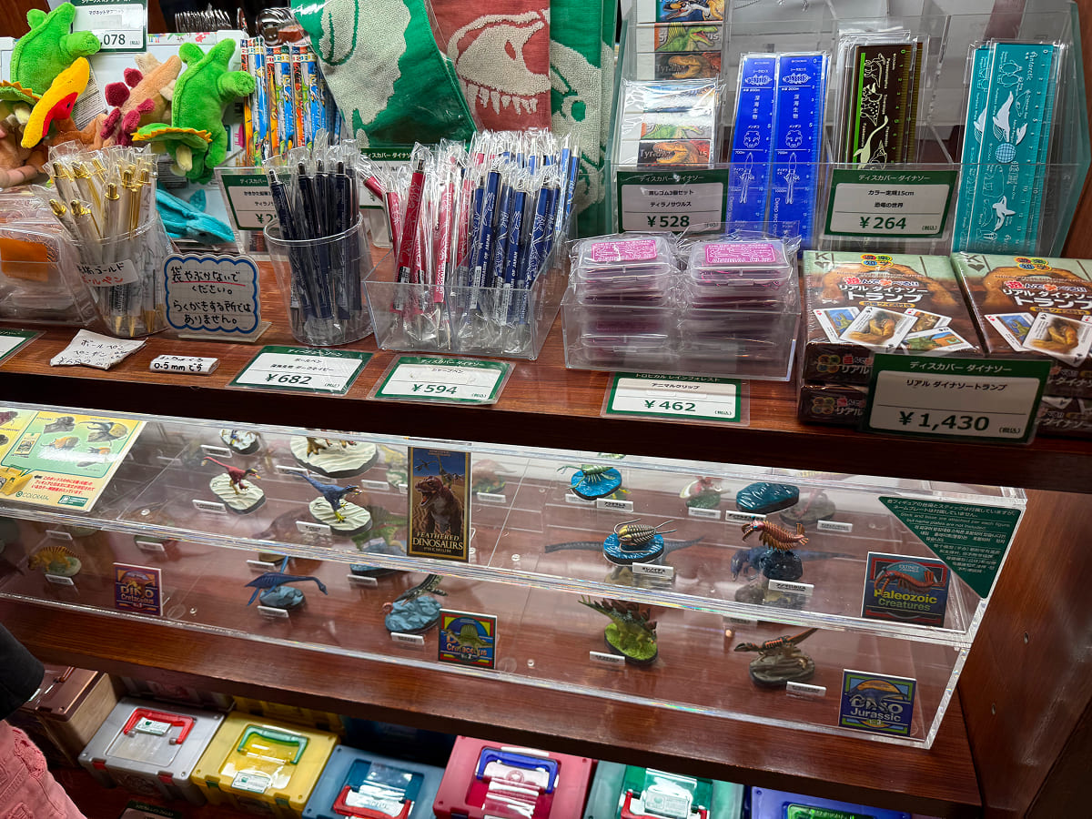 茨城県自然博物館 ミュージアムショップの文房具コーナー