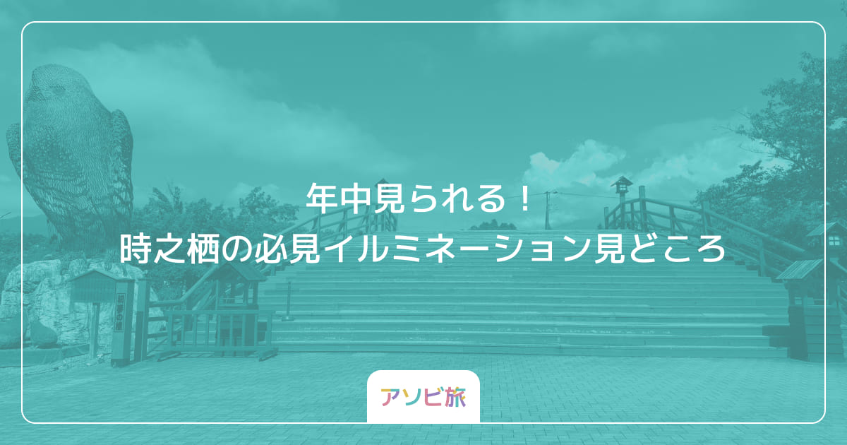 年中見られる！時之栖の必見イルミネーション見どころ