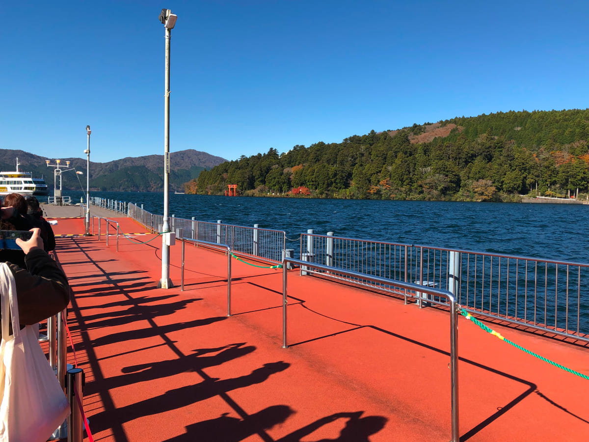 箱根海賊船乗り場の様子