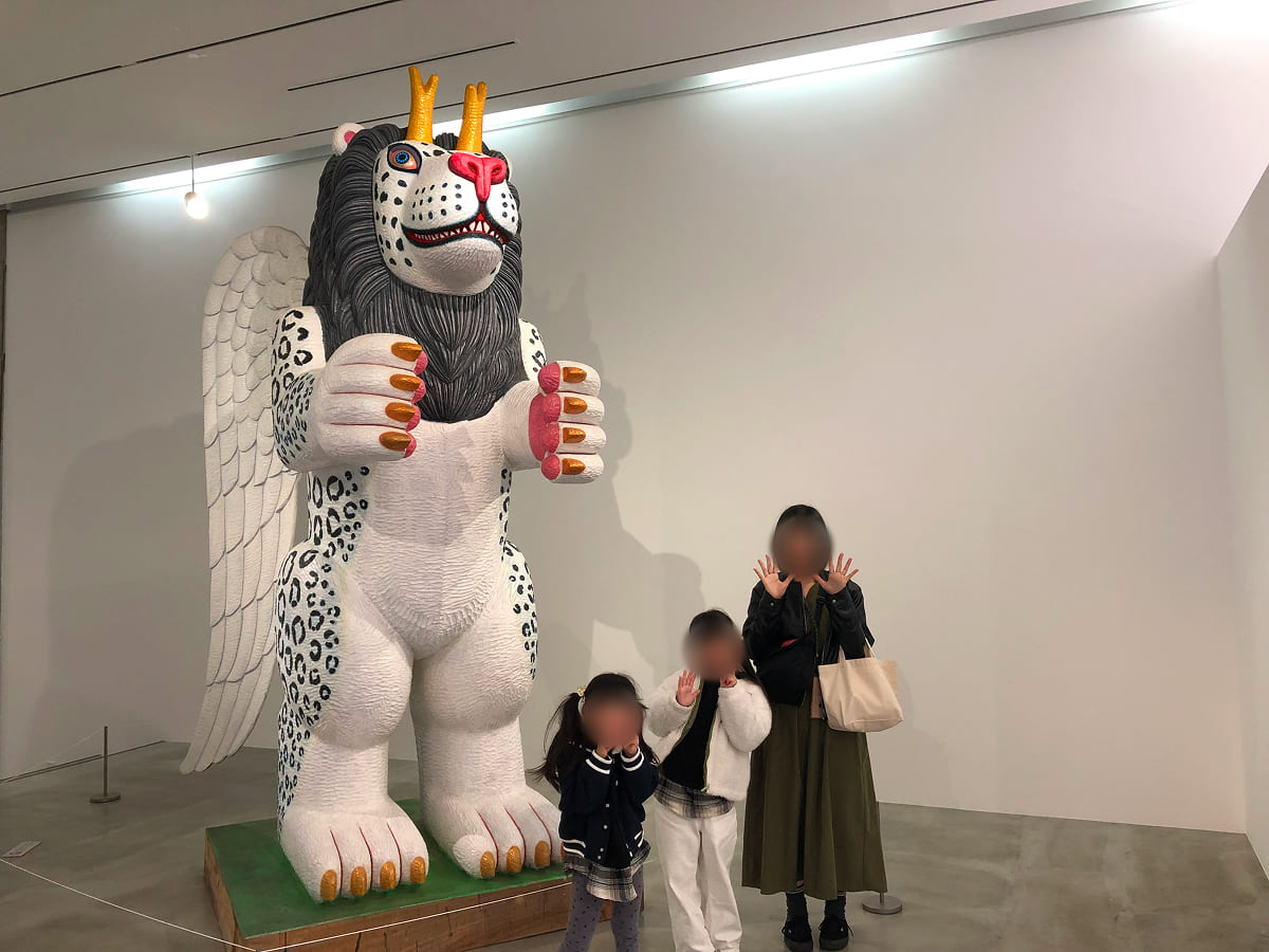 彫刻の森美術館 展示品と記念撮影
