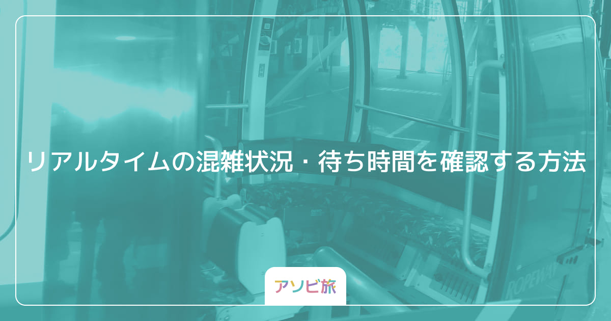 リアルタイムの混雑状況・待ち時間を確認する方法